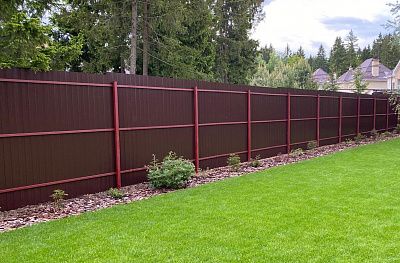 Заборы из профнастила 